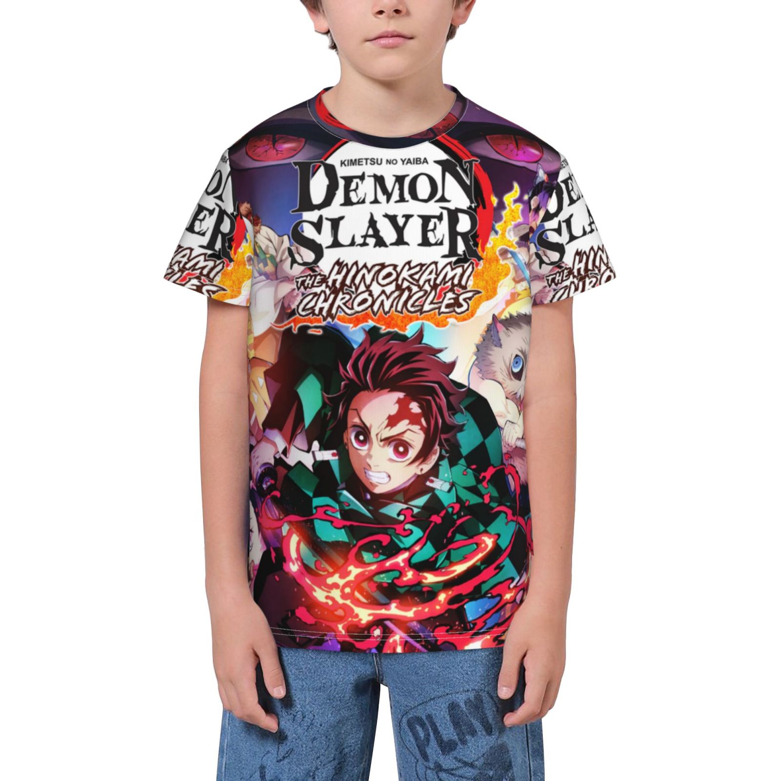 Demon Slayer Kimetsu No Yaiba T Shirts, Anime Shirts For Boys Girls, Youth 3d Printed Short Sleeve Tee, Cosplay Top Shirts